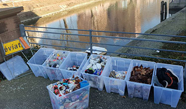 River waste recovered in Strasbourg