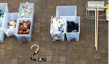 River waste recovered by the River Whale