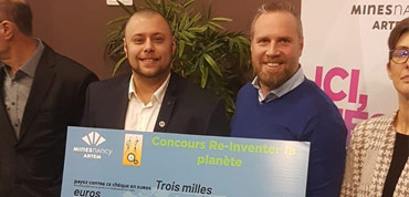 Vainqueurs du concours "ré-inventer la planète" organisé par les Mines de Nancy